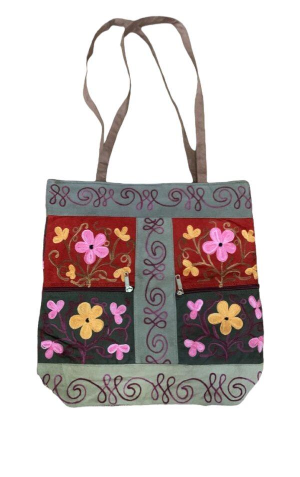 Silk Handbag - Embroidery Ari Work