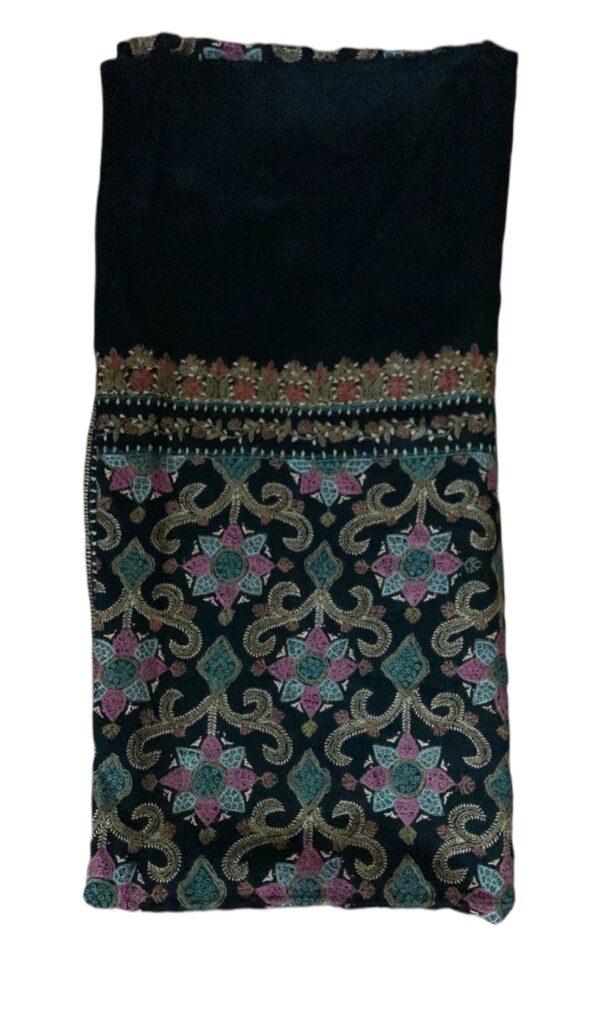 Toosh Pashmina Shawl - Full Bordered Suzan Kaari